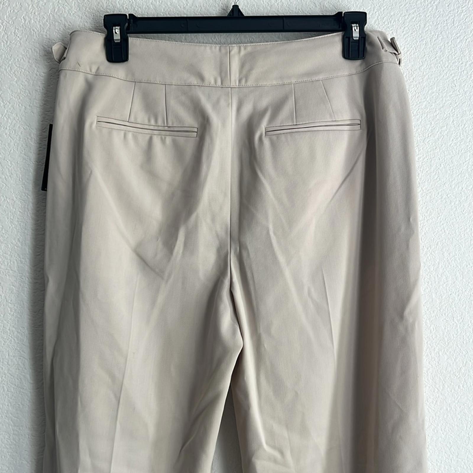 Lauren Ralph Lauren Pleated Wool-Blend Twill Straight Pants, NWT, Size 14