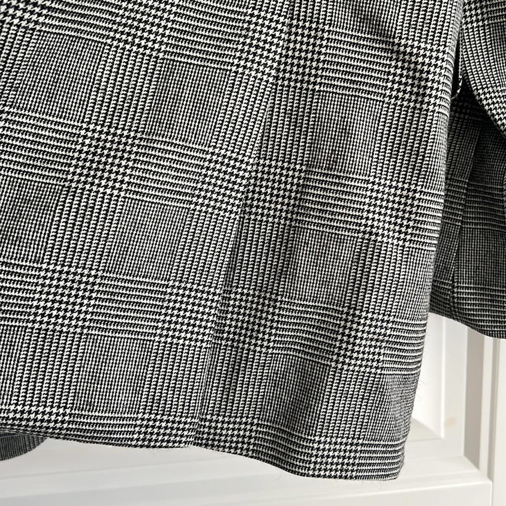 Bar III Glen Plaid Skinny-Fit Suit Jacket in Black/White Size 44L New w/Tag $425