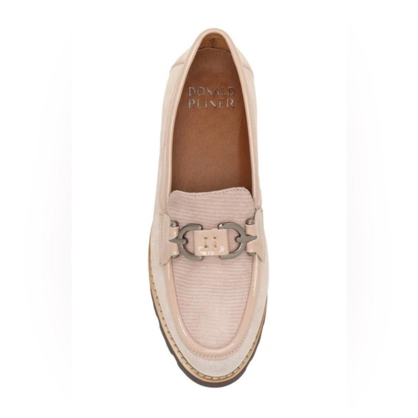 Donald Pliner Clio Slip-on Chunky Loafer Calf Suede Blush Size 12 NEW (Sold Out)