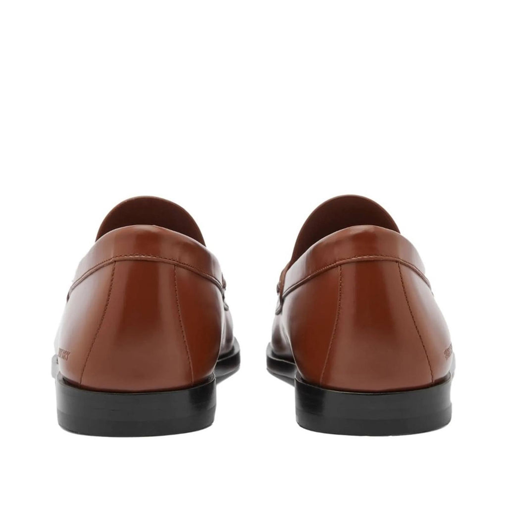 Burberry Brown Coin Loafers in Warm Oak Brown, Size EU42 UK8 US9 New w/Dust Bag