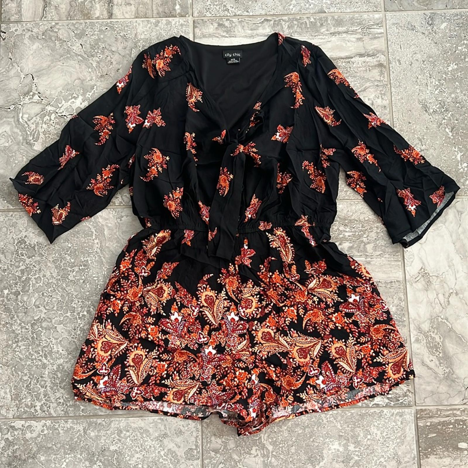 NEW City Chic Boho Playsuit Romper, Size 18 NEW w/o Tag