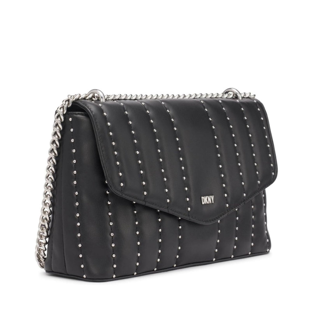 DKNY Lexington Park Shoulder Bag in Black/Silver Detail New w/Tag