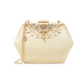 Badgley Mischka Embellished Convertible Clutch in Gold, New with Tag