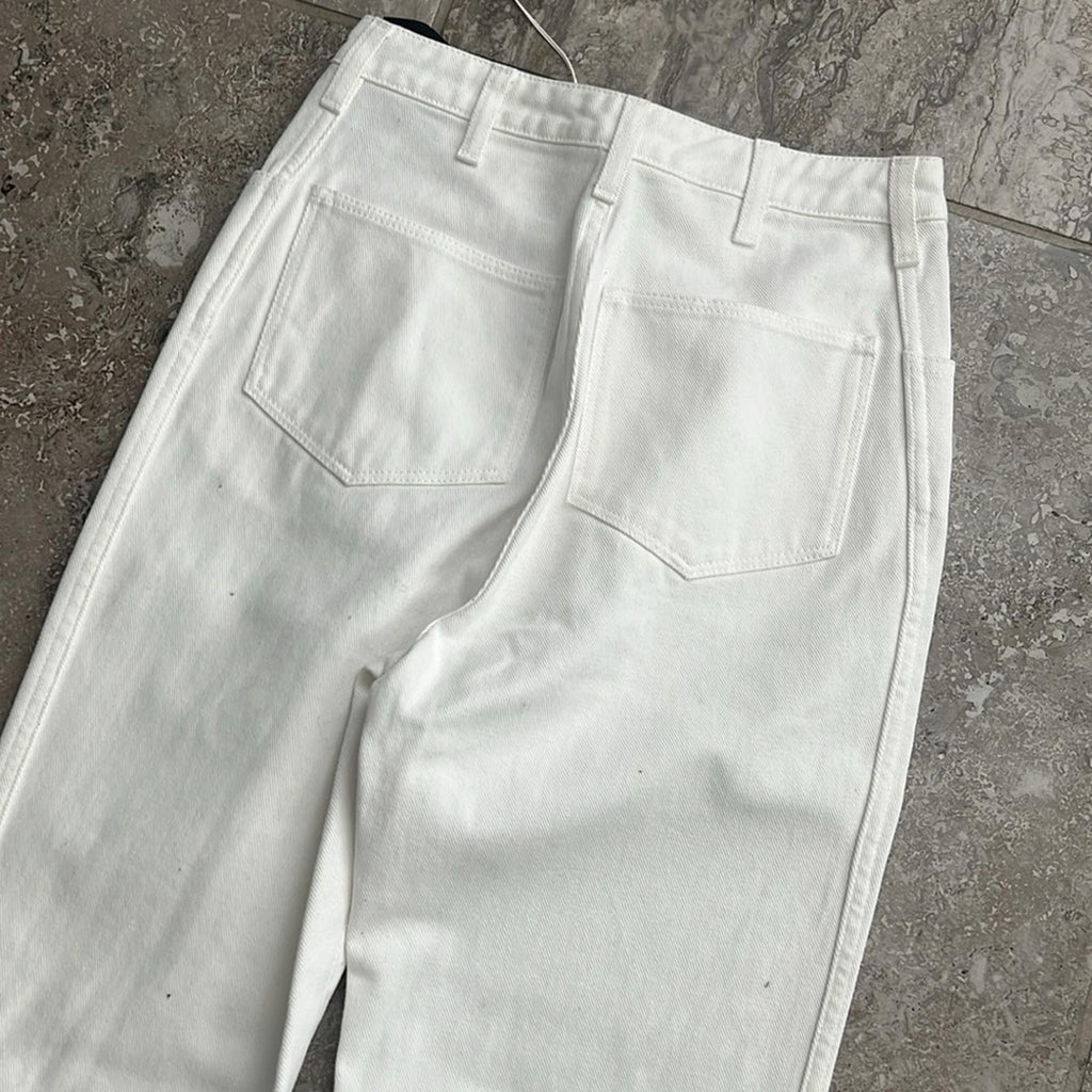 A_Plan_Application High Waist Bootcut Jeans Optical White, Size 26, NWT SOLD OUT