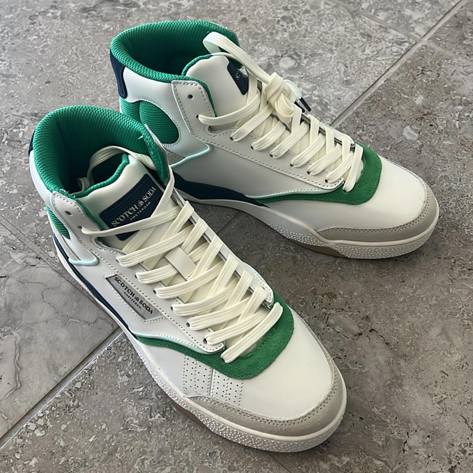 Scotch & Soda Court Cup Hi-Top Sneakers, White Size EU 42 | US 9 New in Box