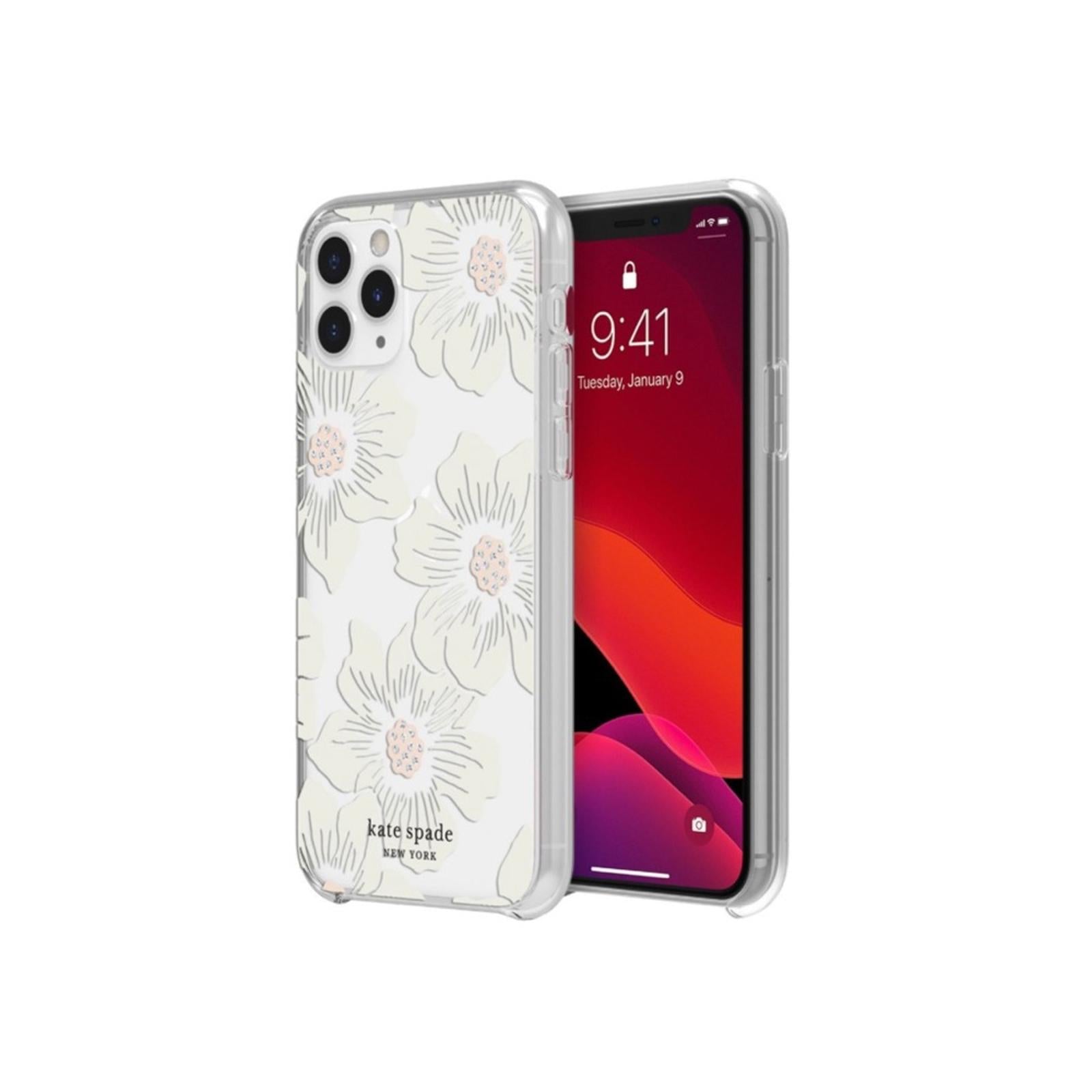 kate spade Protective Hard Shell Case for iPhone 11 Pro Cream Floral Clear $45