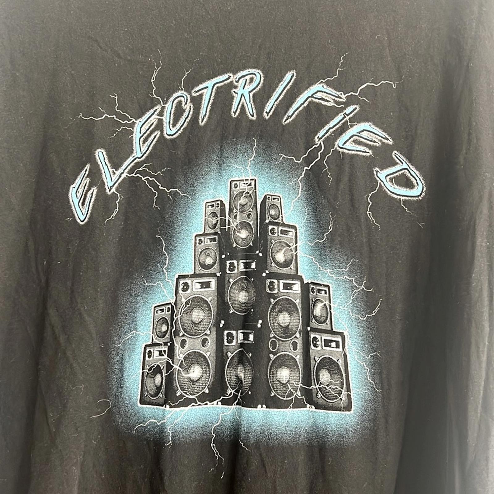 John Varvatos Electrified Vintage Crew Neck Tee in Black, Size XL New w/Tag