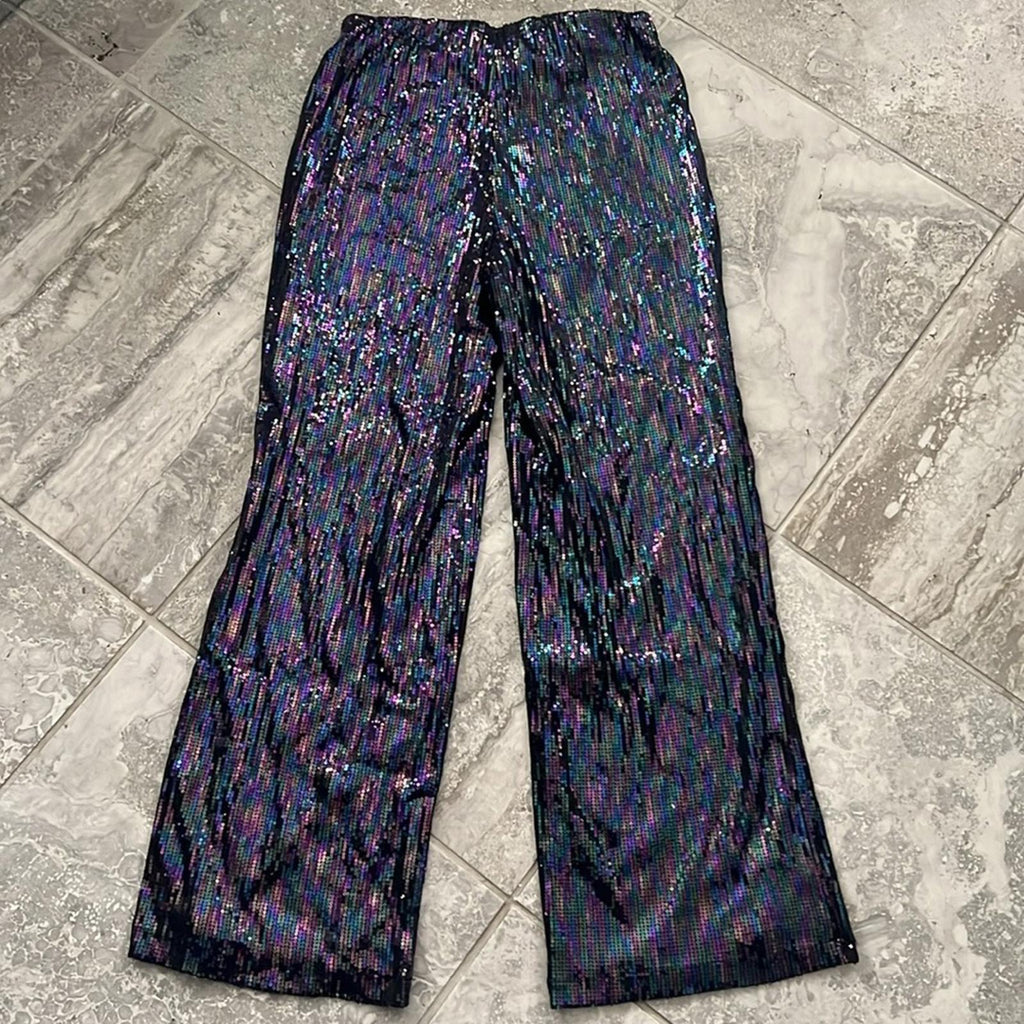 Crystal Kobe Stretch Sequin Pants, Size XS New with Tag Retail $179