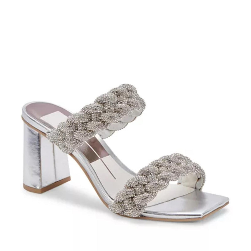Dolce Vita Paily Embellished High Heel Sandals, Crystal Size 11 NEW in Box $140
