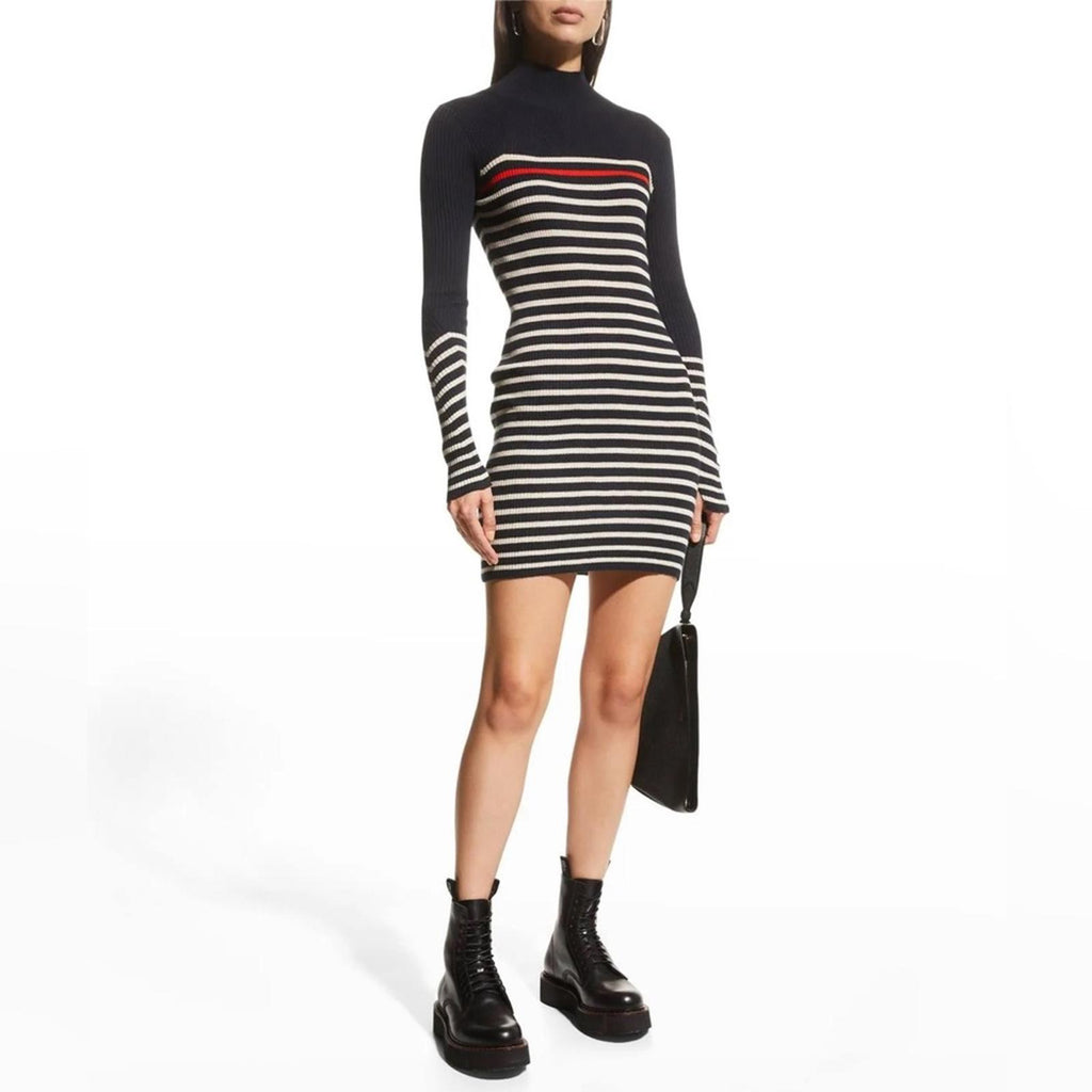 NEW Rag & Bone Kate Stripe Cashmere Blend Dress Size XL New w/o Tag Retail $375