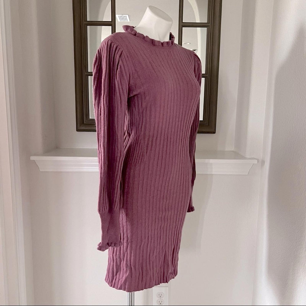 Ellie Tahari Cashmere Balloon Sleeve Sweater Dress Size S New w/Tag