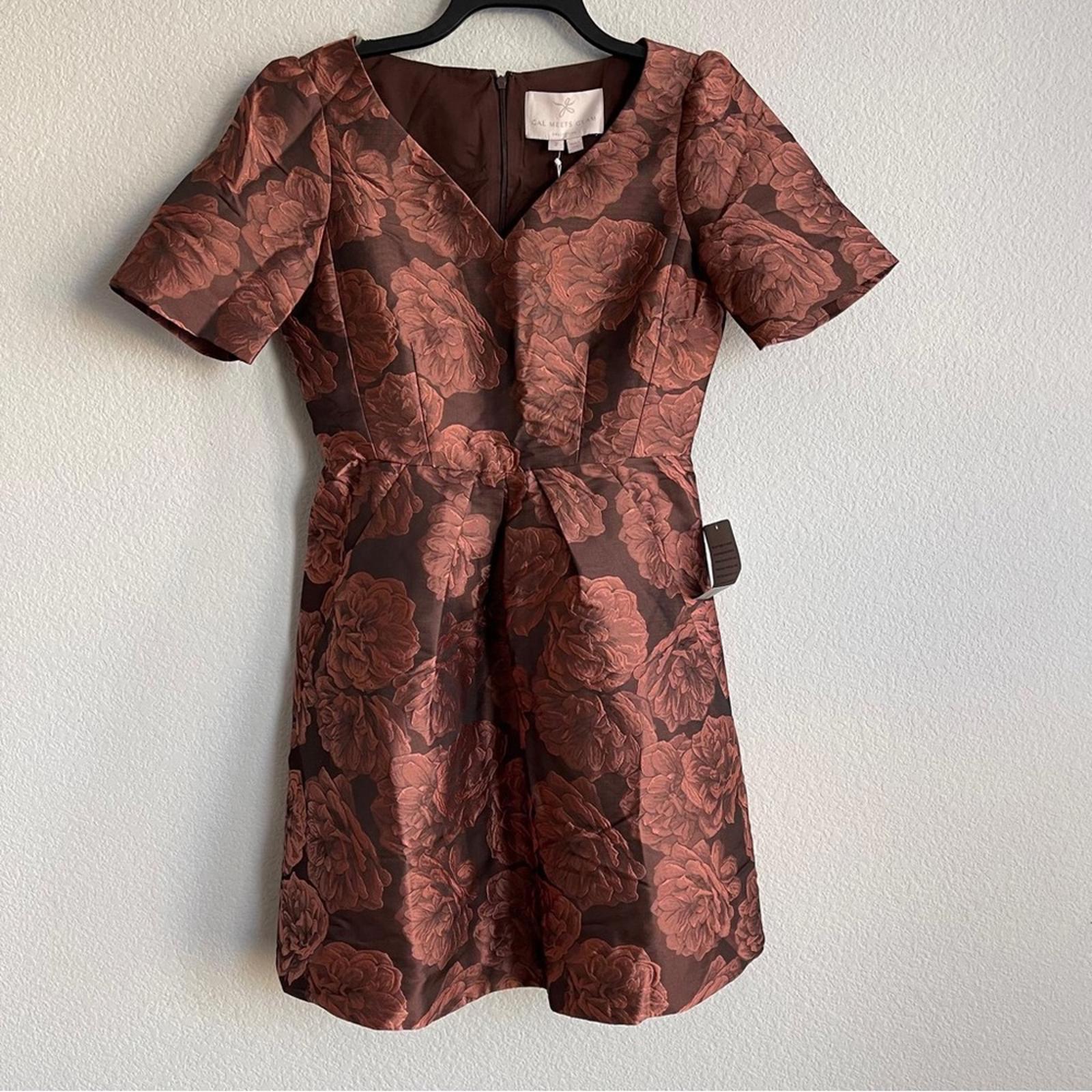 Gal Meets Glam Ingrid Jacquard Fit & Flare Dress, Size 2 New w/Tag