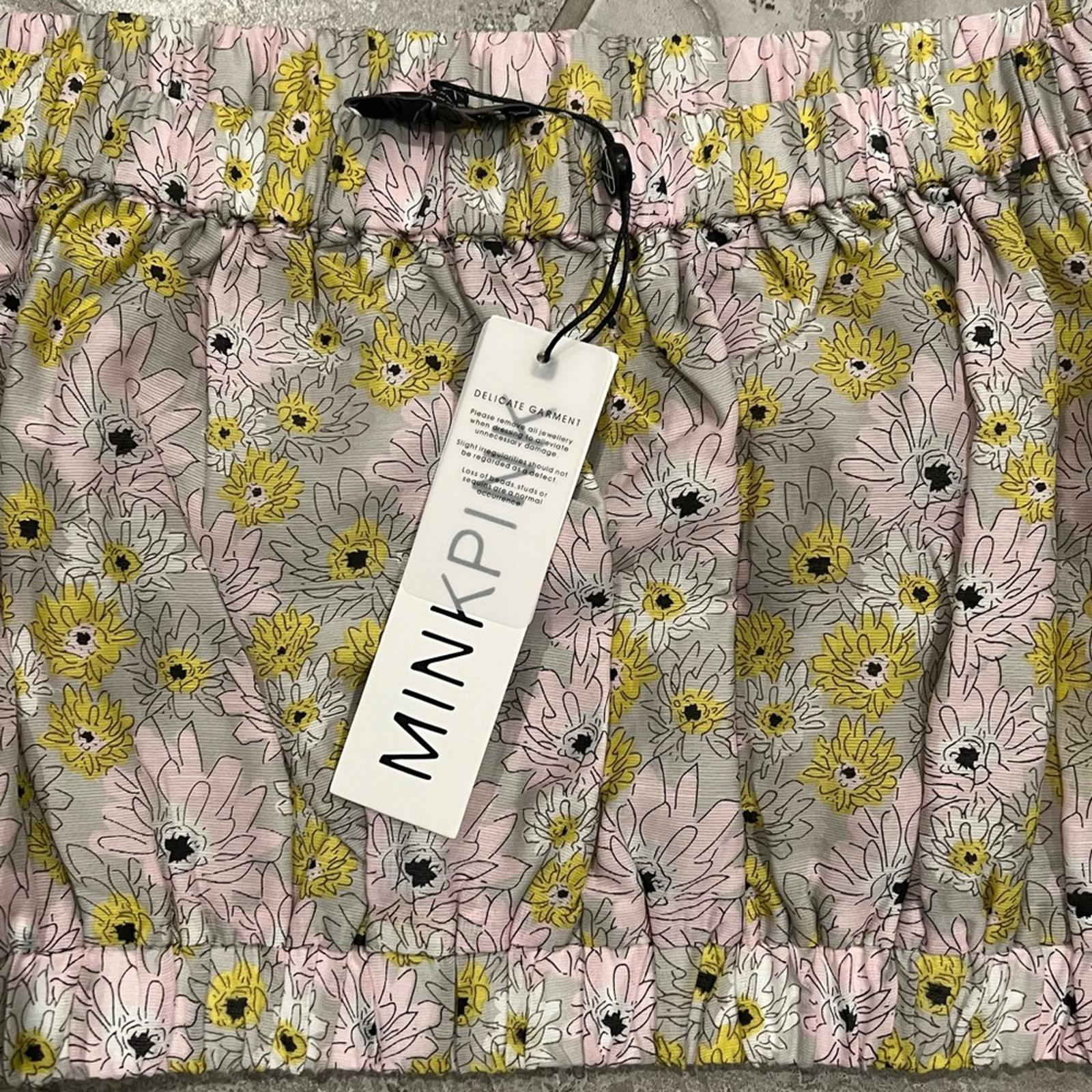 MINKPINK Mitta Mitta Cropped Off-the-Shoulder Top in Multi, Size XS New w/Tag