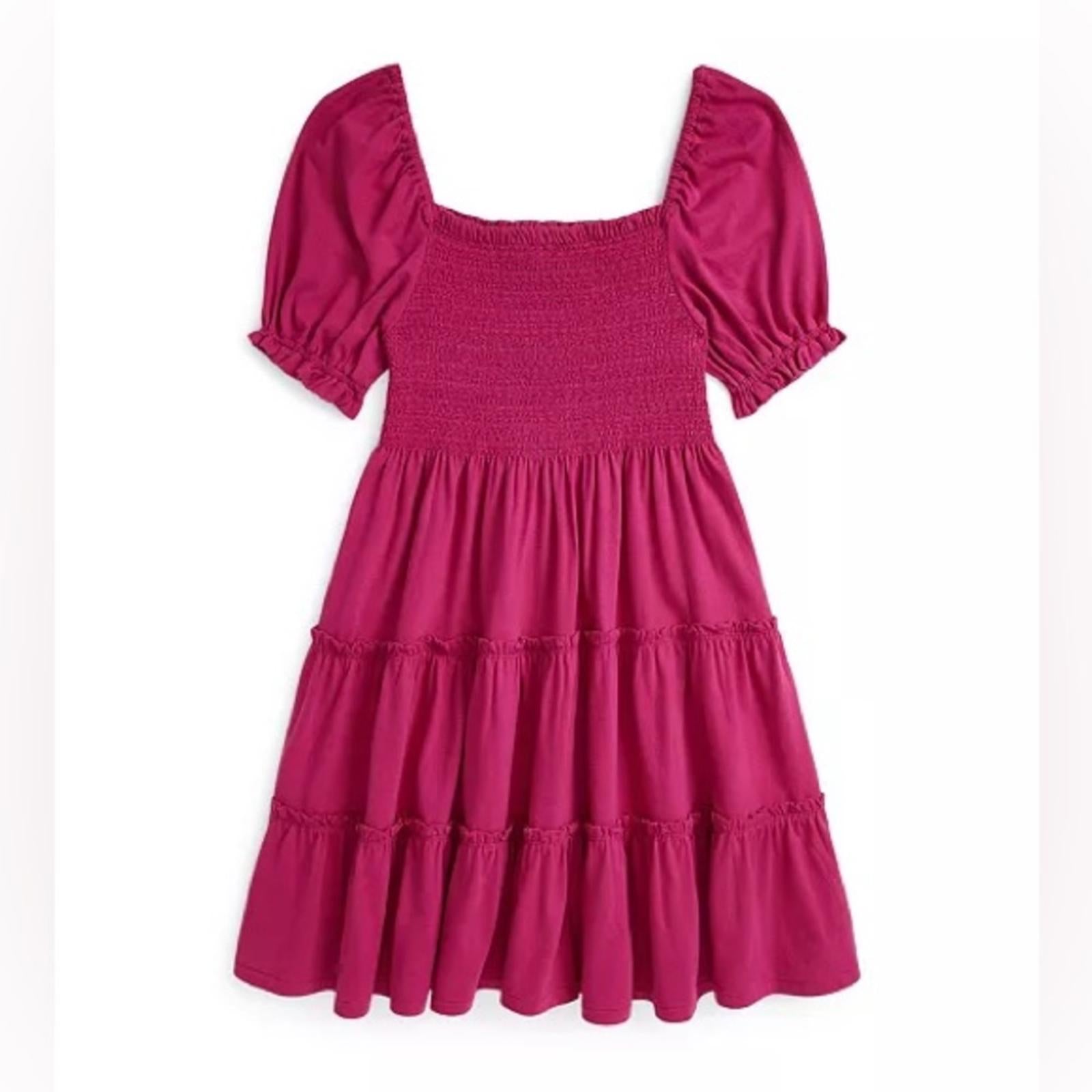 Polo Ralph Lauren Big Girls Smocked Cotton Jersey Dress in Pink, NWT, Size XL