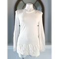 Rag & Bone White Tunic, Long Sleeve Top Size S
