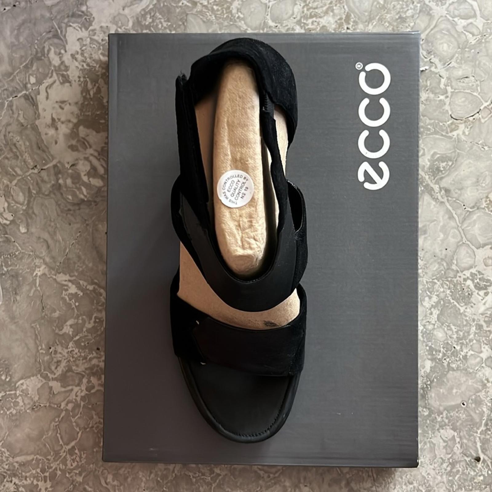 ECCO Black Shape 65 Block Sandals, Size EU 41 | US 10-10.5 New in Box