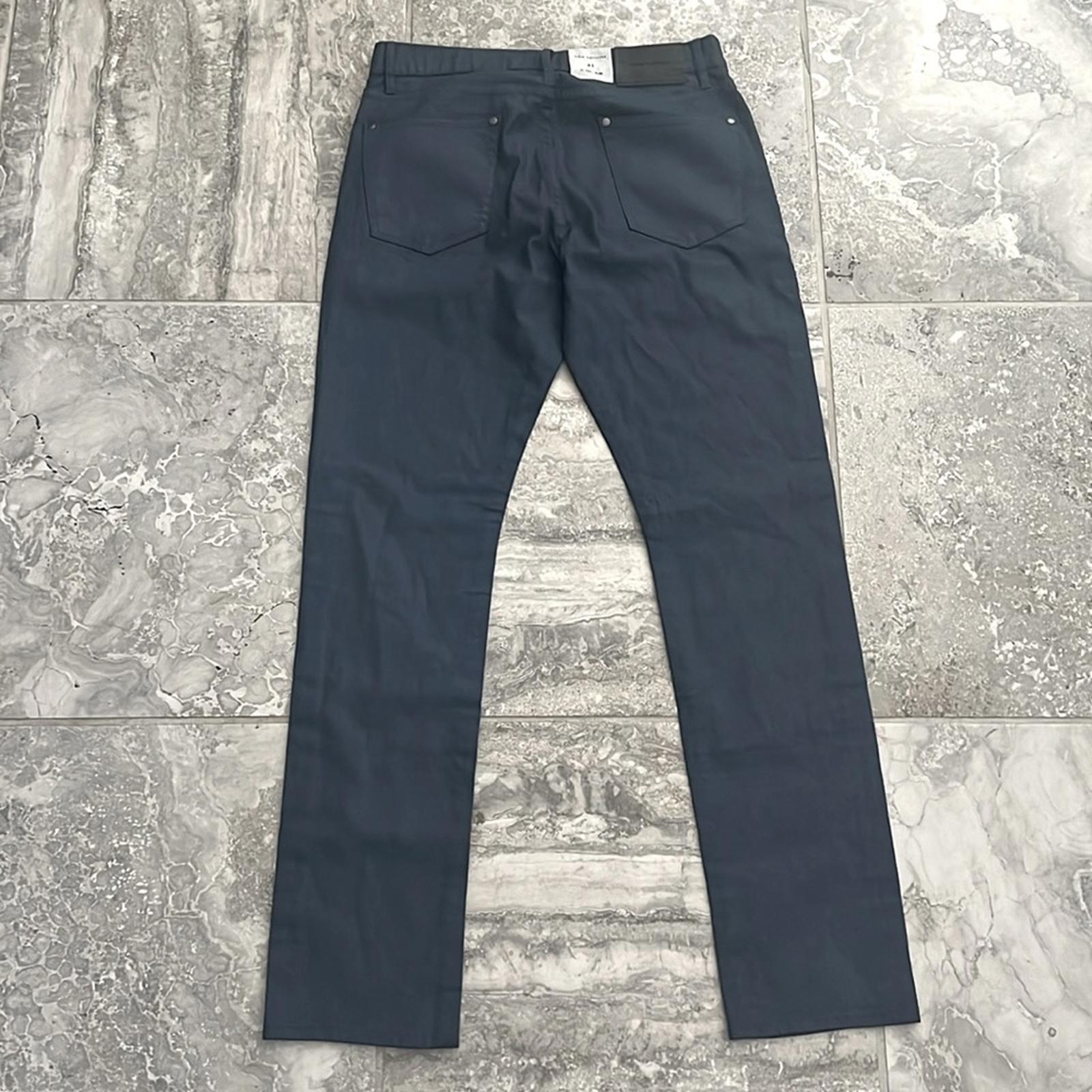 John Varvatos Coated Navy Jeans, Size 31 New w/Tag $368