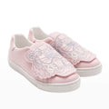 Kenzo Tiger Leather Low-Top Sneakers in Pink, NWT, Size EU 26, US 9.5
