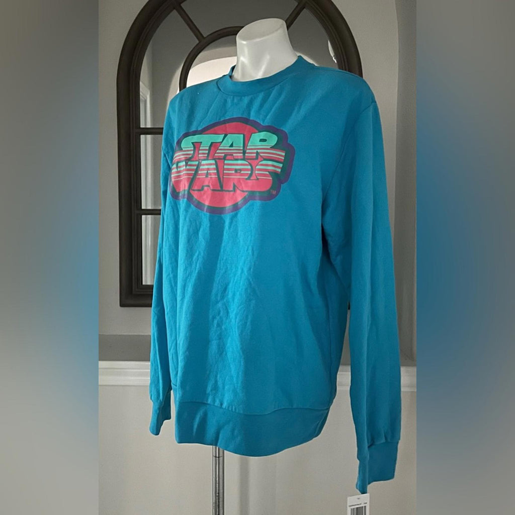 Star Wars Disney Crewneck Sweatshirt in Blue, Size L New w/Tag