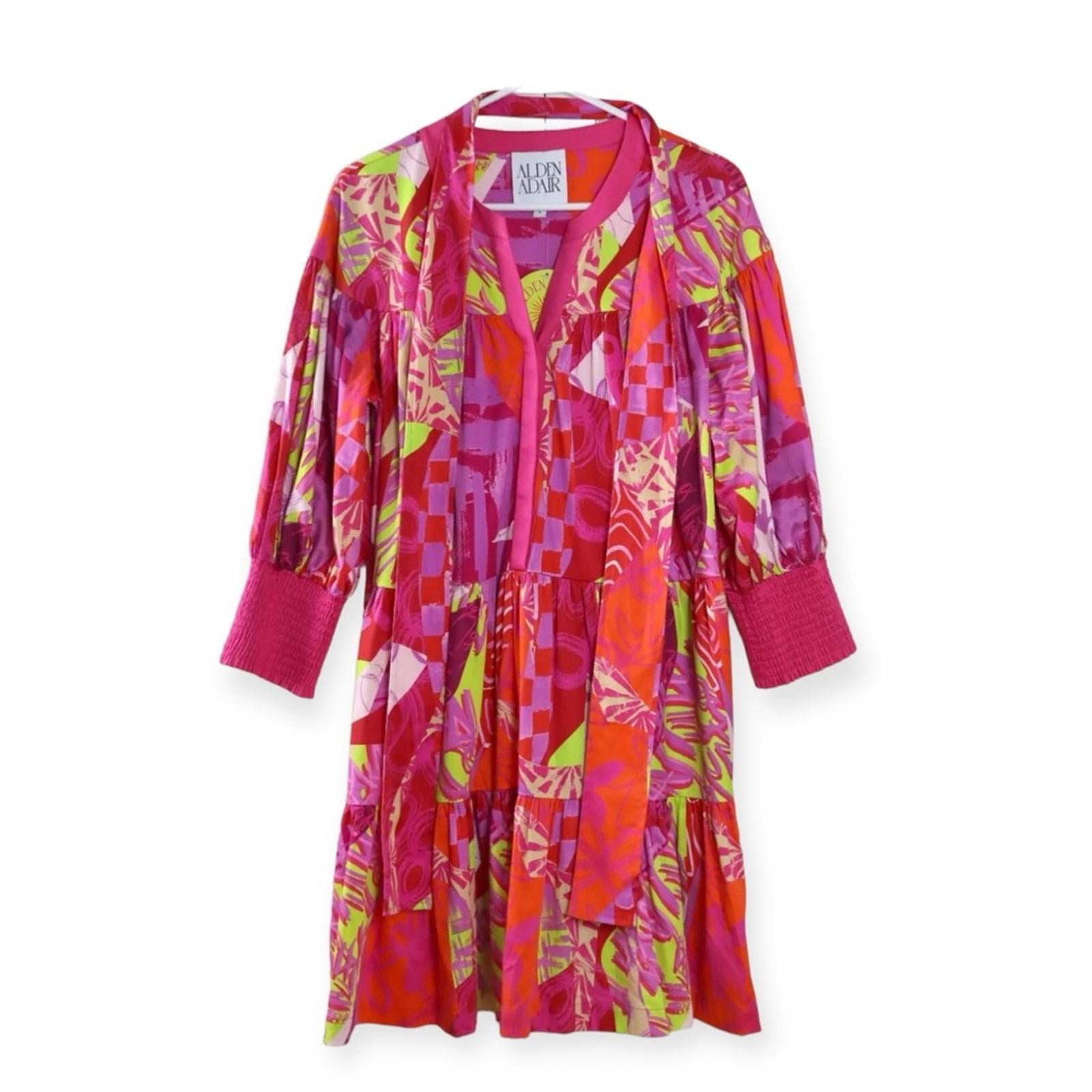 Alden Adair Charlotte Dress in Crazy Crush, Size S New in Original Packaging