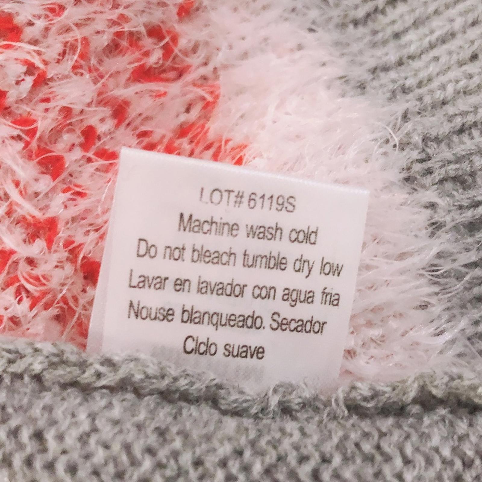 POOF New York Holiday Polar Bear Crewneck Sweater in Grey, NWT, Size M