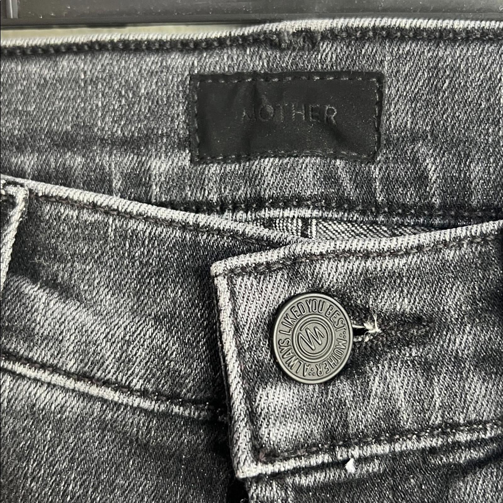 MOTHER The Hustler High Rise Ankle Bootcut Jeans in Barely There/Gray Size25 NEW