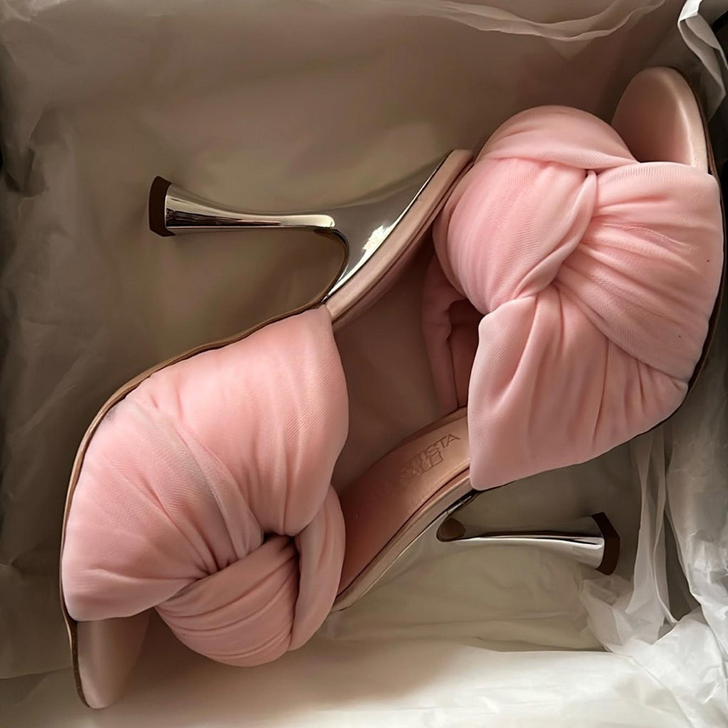 Giambattista Valli Peep-Toe Pumps Shoes, Size 38 Made in Italy NEW in Box $1,090
