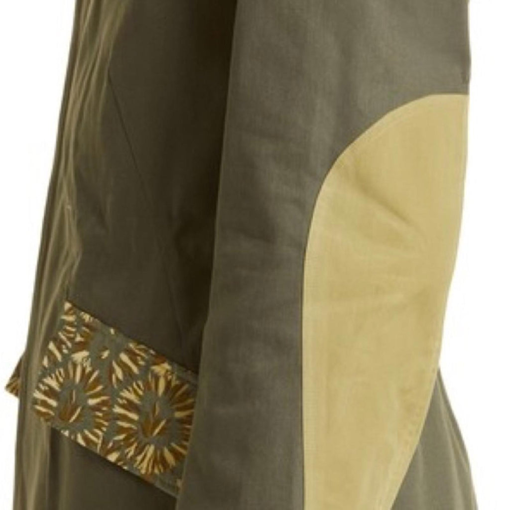 Nicholas Daley Field Jacket Khaki Mix Button Front Point Collar Size S NWT $765