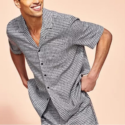 Royalty By Maluma Men's Relaxed-Fit Check Shirt, Size XL B/W New w/Tag $69.50