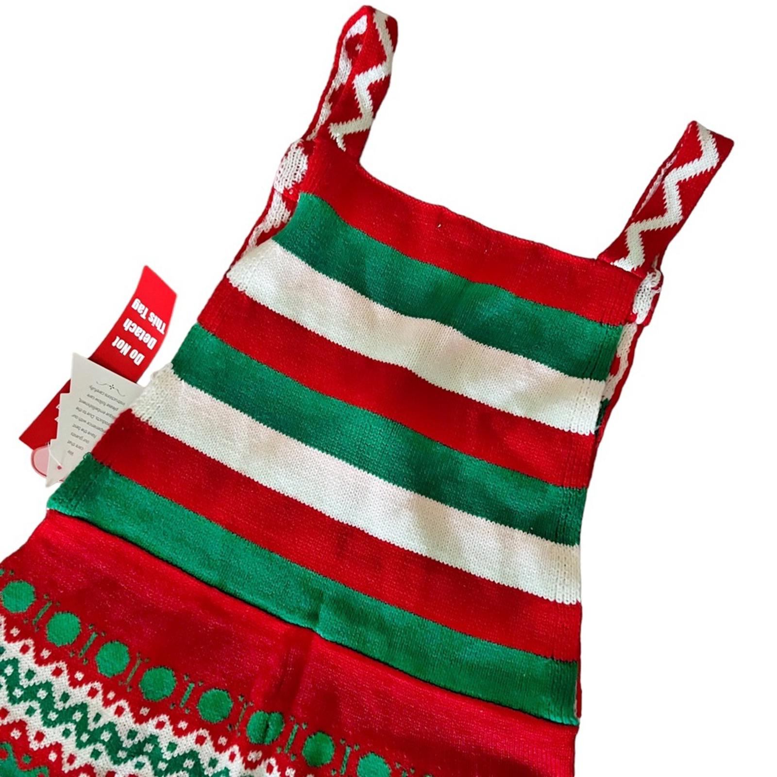 Eyeshadow JOY Christmas Knit Straight-Leg Overalls Holiday Jumpsuit Size L NWT