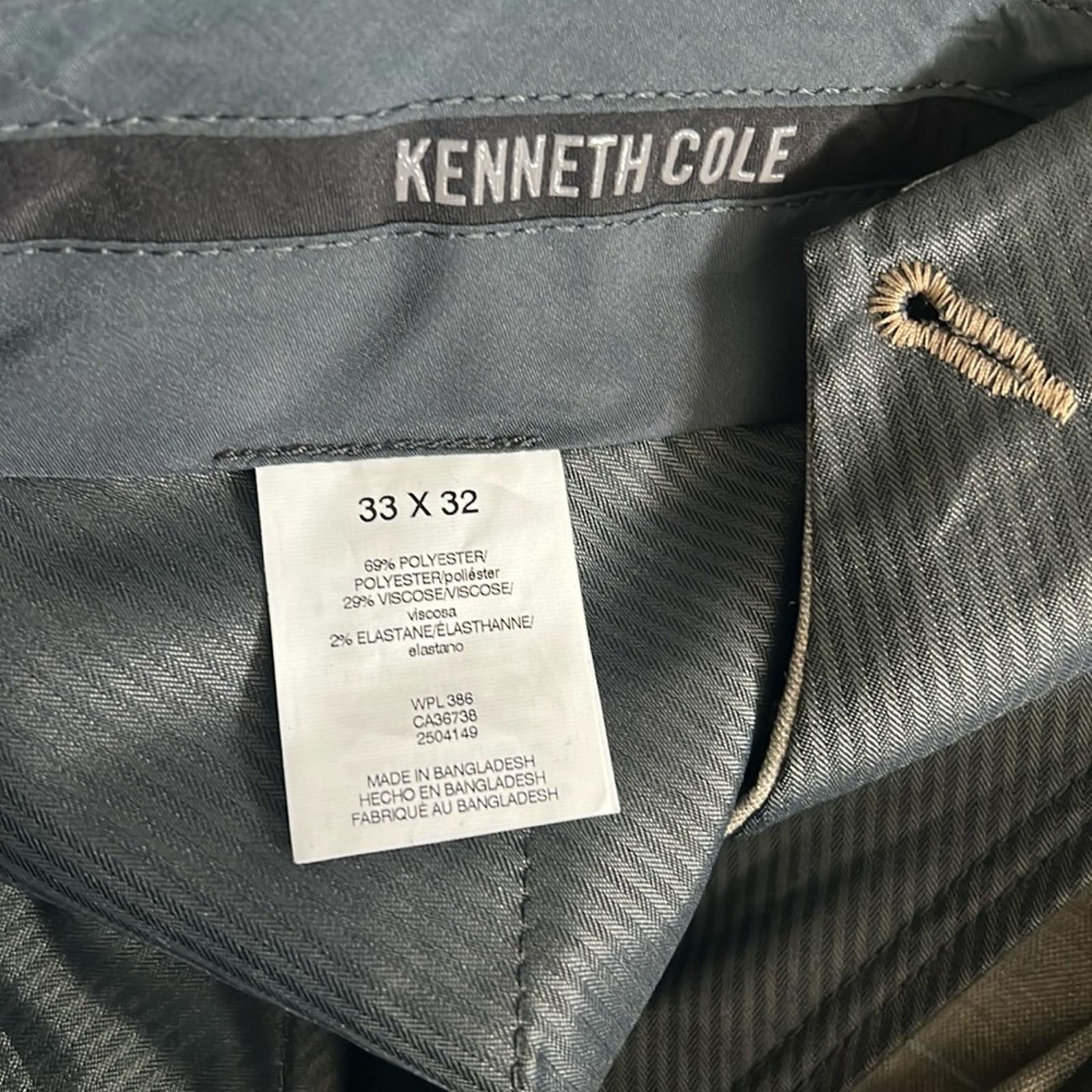 Kenneth Cole REACTION Premium Flex Slim Fit Dress Pants Oatmeal, 33W x 32L NWT