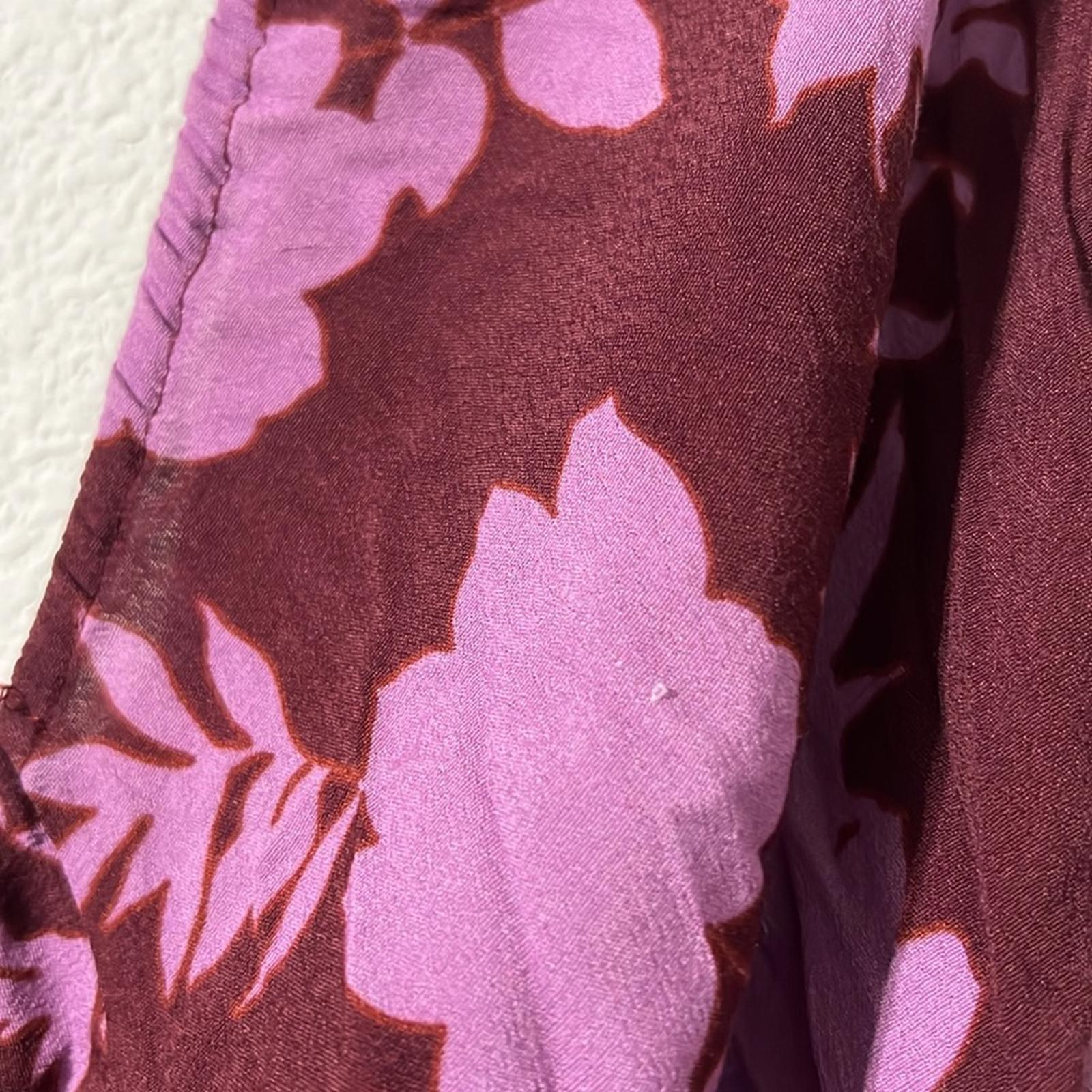 Peter Som x RTR Floral Midi Square-Neck Dress, Size 2