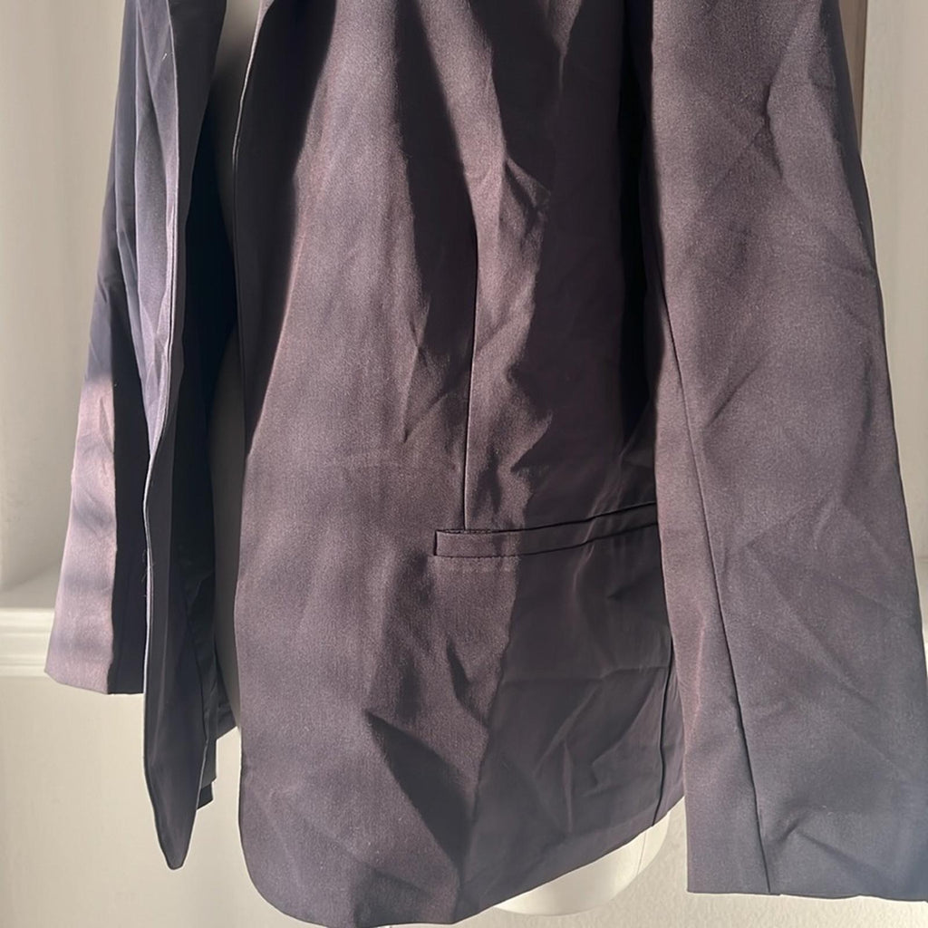 AVA+ESME Navy Notched Lapel Patch Pocket Blazer, Size L New w/Tag