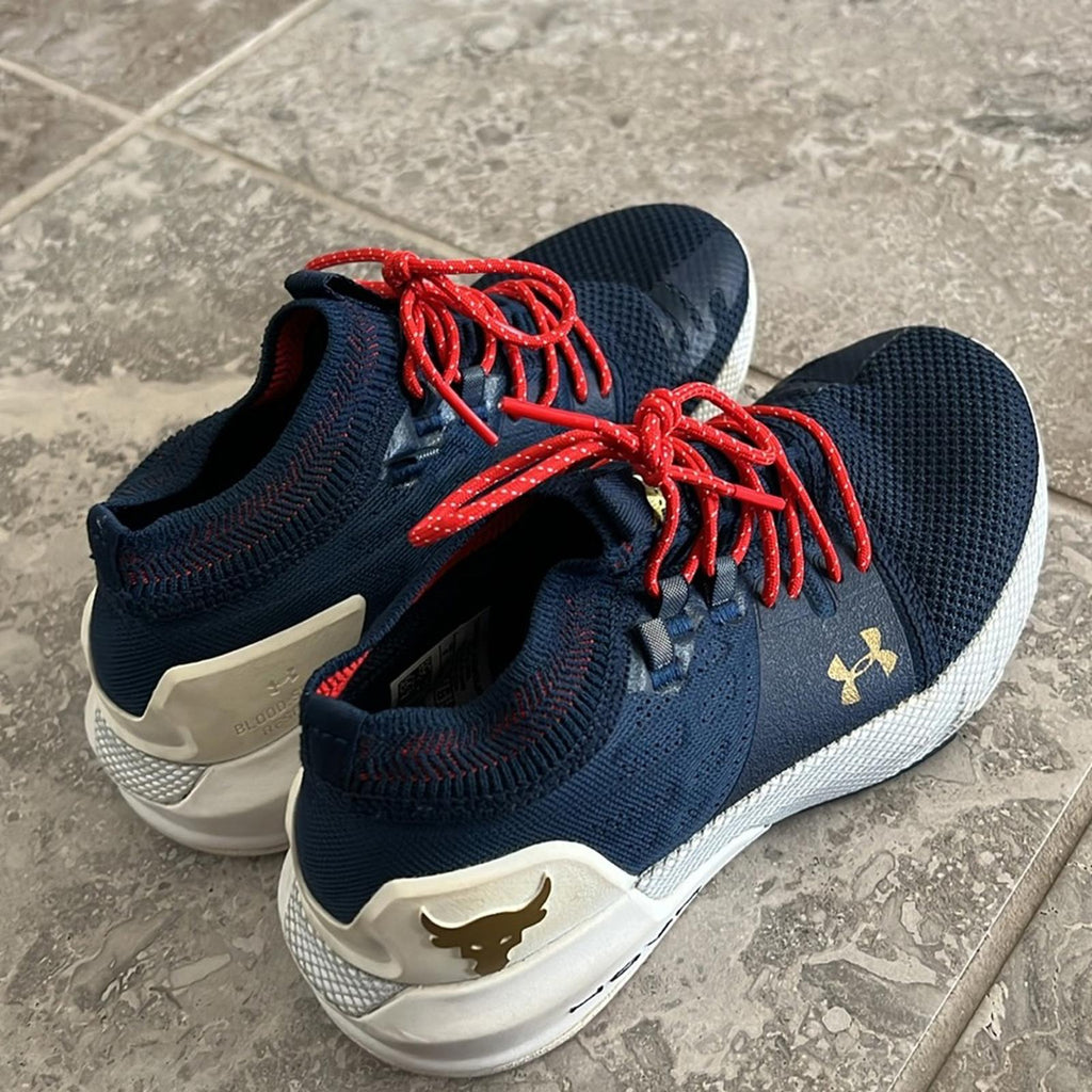 Under Armour Project Rock 2 Navy/Grey Sneakers Size US 6 , EU 36.5 EXCELLENT!