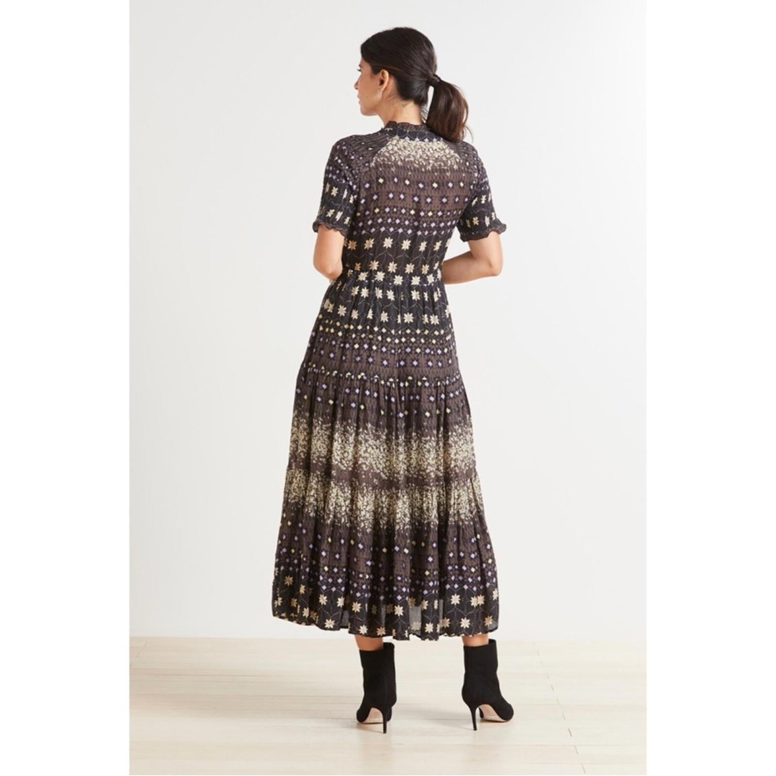 Free People Rare Feeling Printed Maxi Dress Brown Size M New w/Tag $148 SOLD OUT