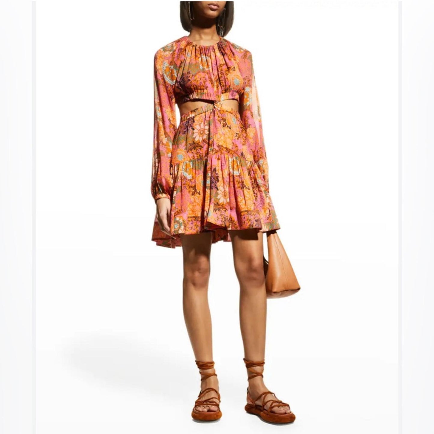 A.L.C. Izzy Silk Fit &Flare Cutout Dress, Size 4 New w/Tag Retail $695 SOLD OUT!