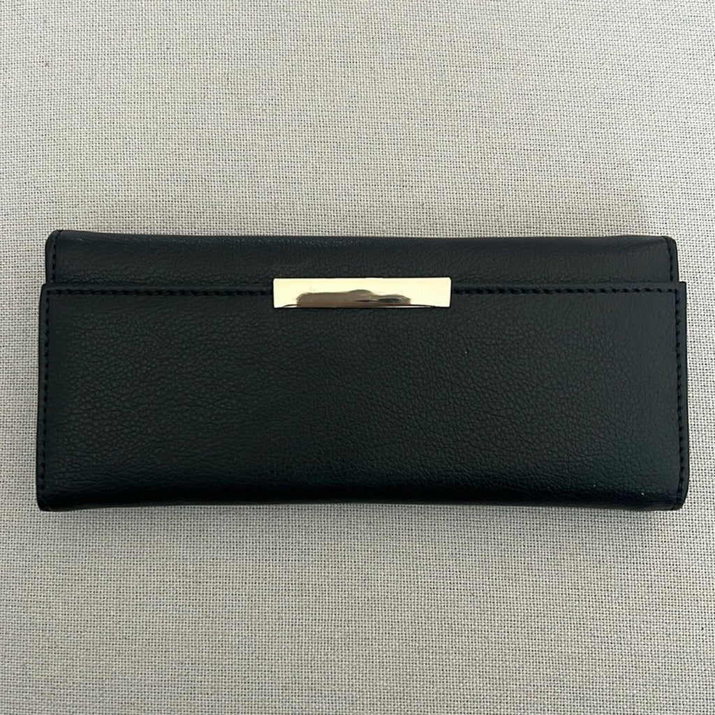R.H. Macy&Co. Pebble Leather Travel Jewelry Wallet in Black, New w/Tag