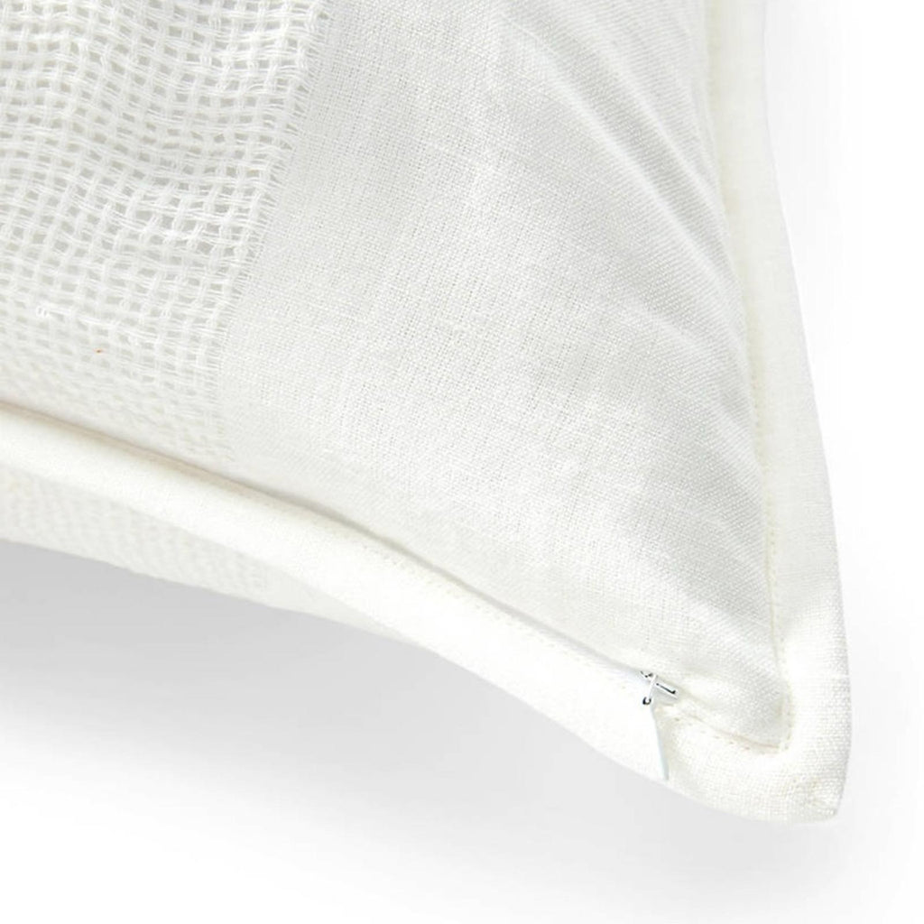 Lauren Ralph Lauren Bennett Texture Stripe Euro Sham in White, NWT Retail $135