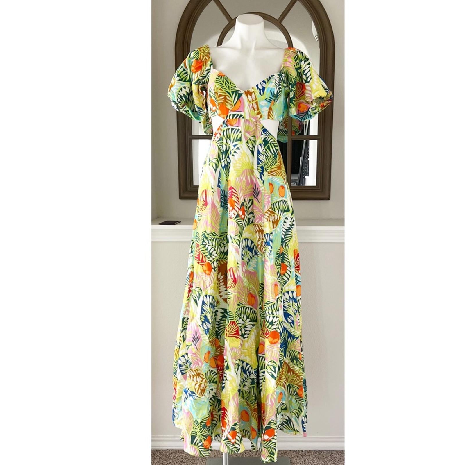 STAUD Coliseum LINEN Maxi Dress, Oh So Gorgeous! Size 4 New w/Tag SOLD OUT!