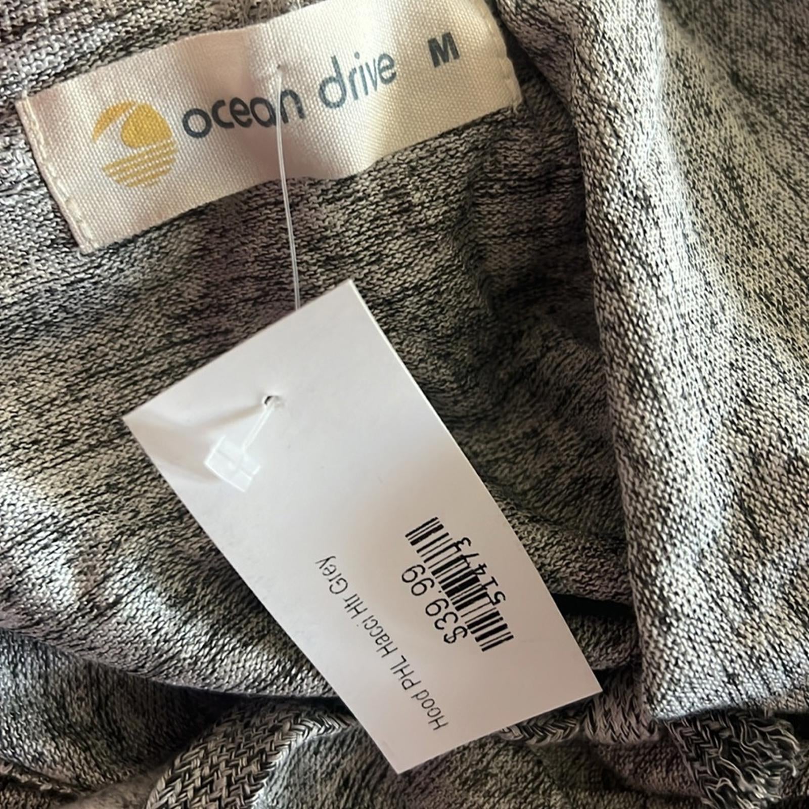 NEW Ocean Drive Hoodie PHL Hacci Heather Grey, Size M New with Tag