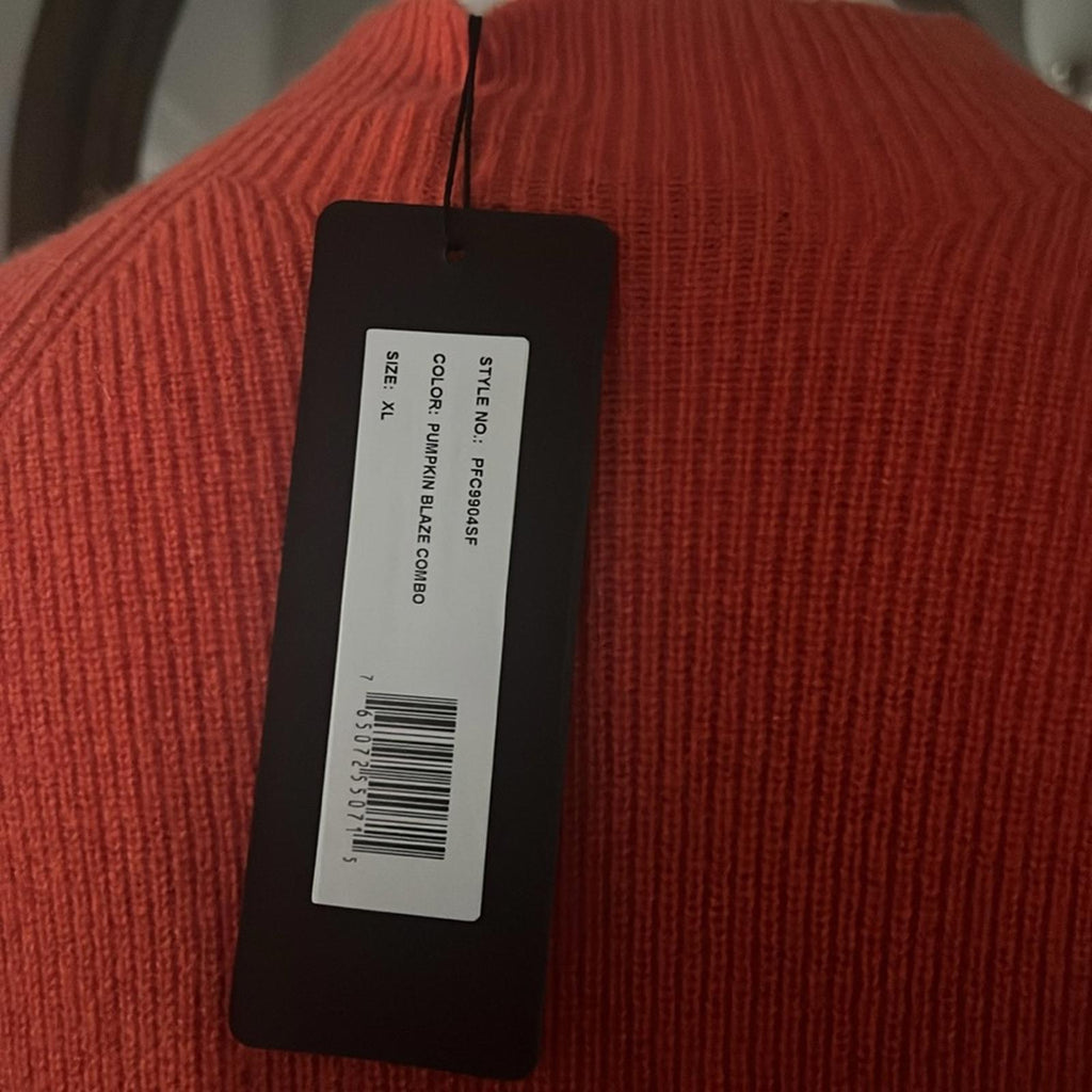 LUSSO 100% Cashmere Mock Neck Sweater Dress Size XL New w/Tag