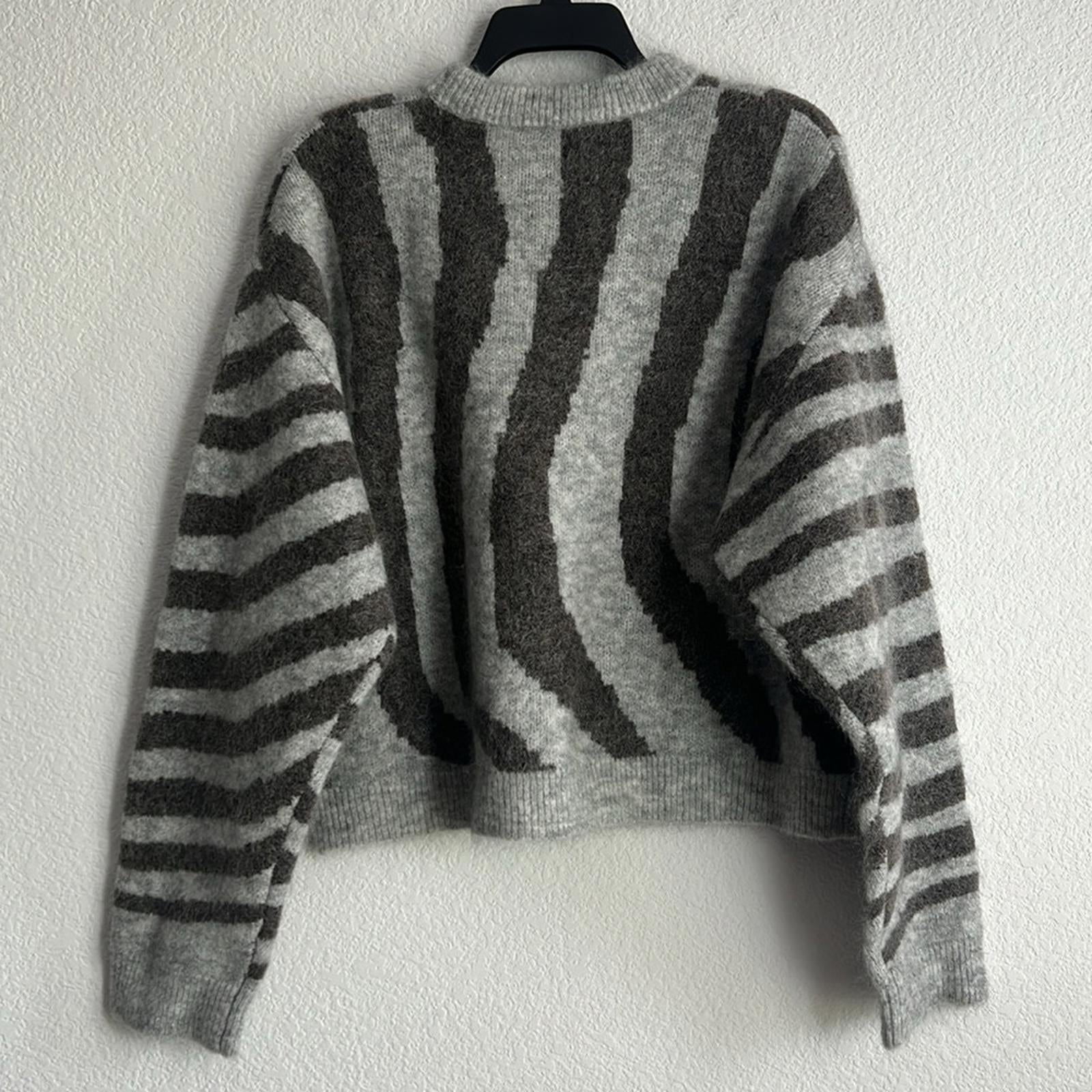 REMAIN Birger Christensen Cami Striped Knit Wool Blend Sweater Size UK12 US8 NEW