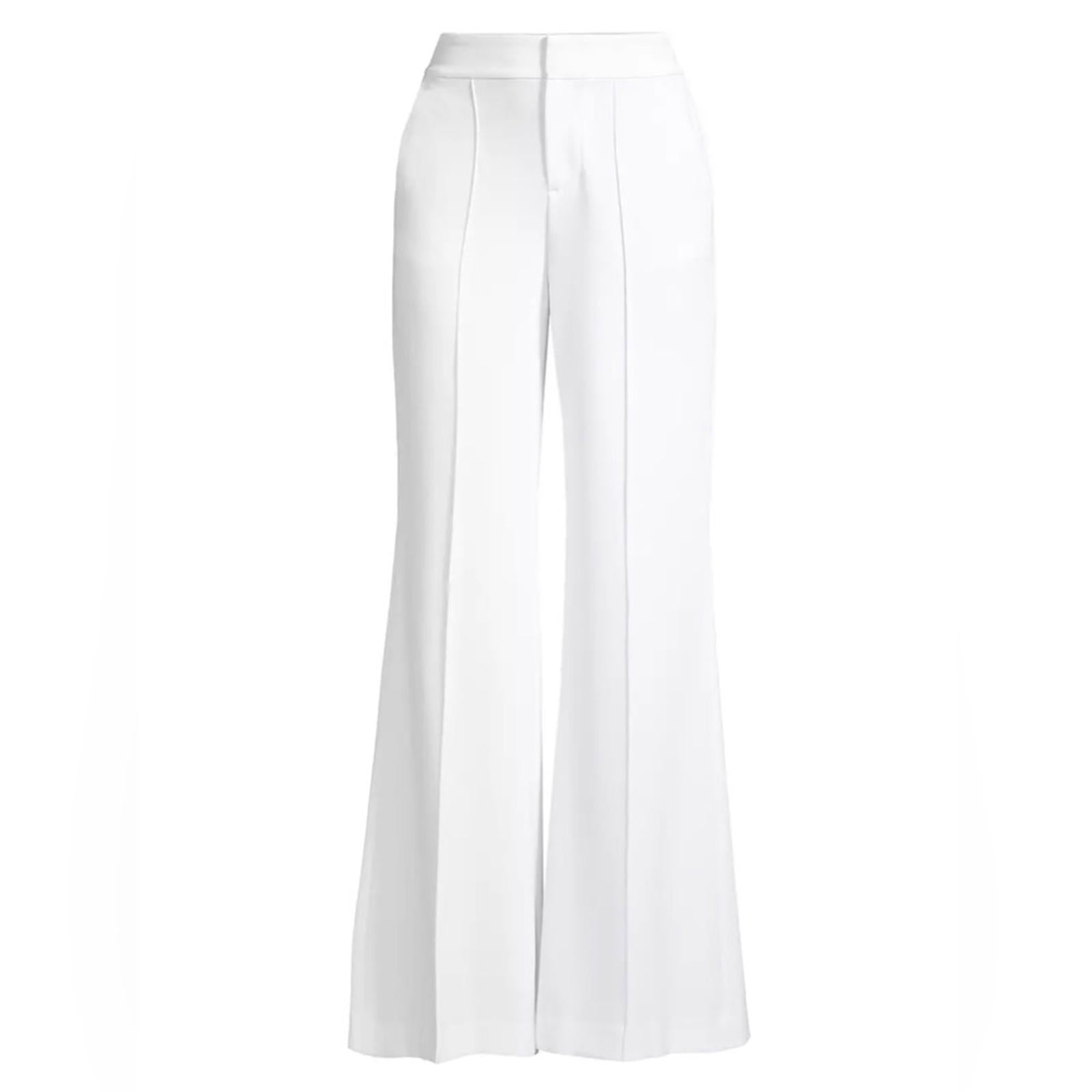 NWT Alice + Olivia Dylan High-Waist Wide-Leg Pants, Size 6 New w/Tag Retail $295