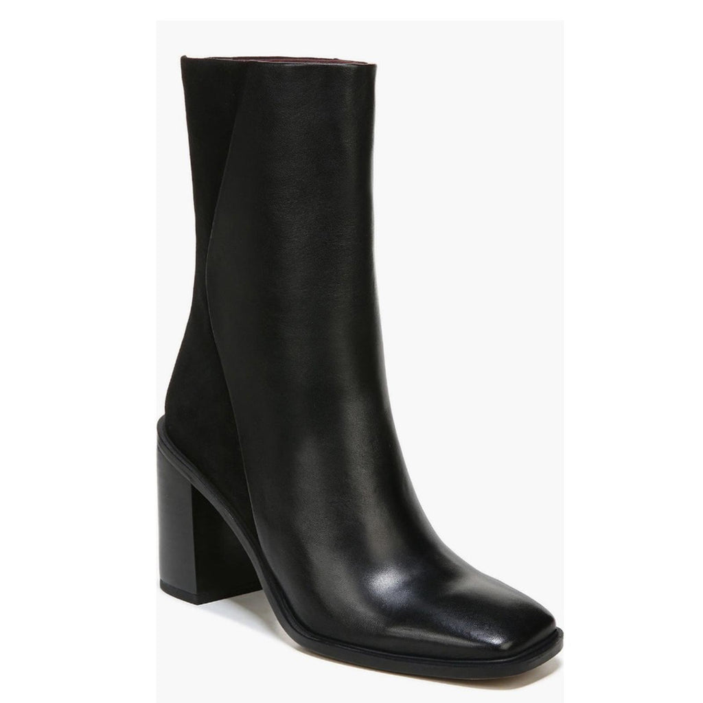 Sarto Steviena Leather Square-Toe Boots in Black Size 11 New w/o Box SOLD OUT!