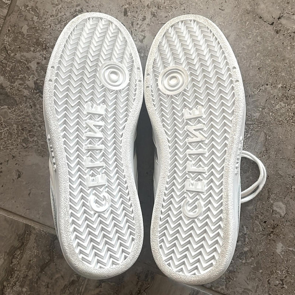 Celine Low Wave Lace-Up Sneaker, Optic White/Silver Size 41 in Box +DustBag $750