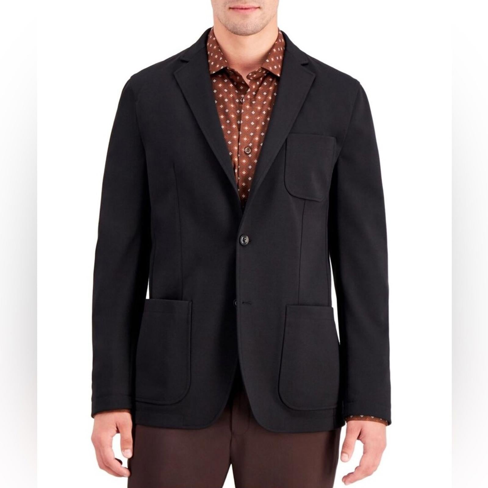 Alfani Single Breasted Classic Fit Stretch Sport Coat in Black, Size S NWT $170