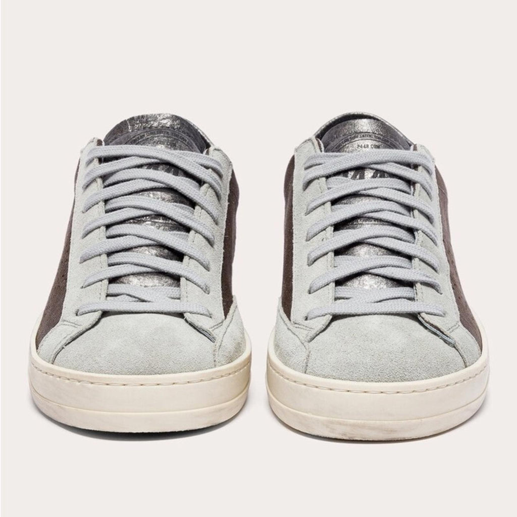 P448 John Roccia Low Top Sneakers, Brown Size 40 New in Box