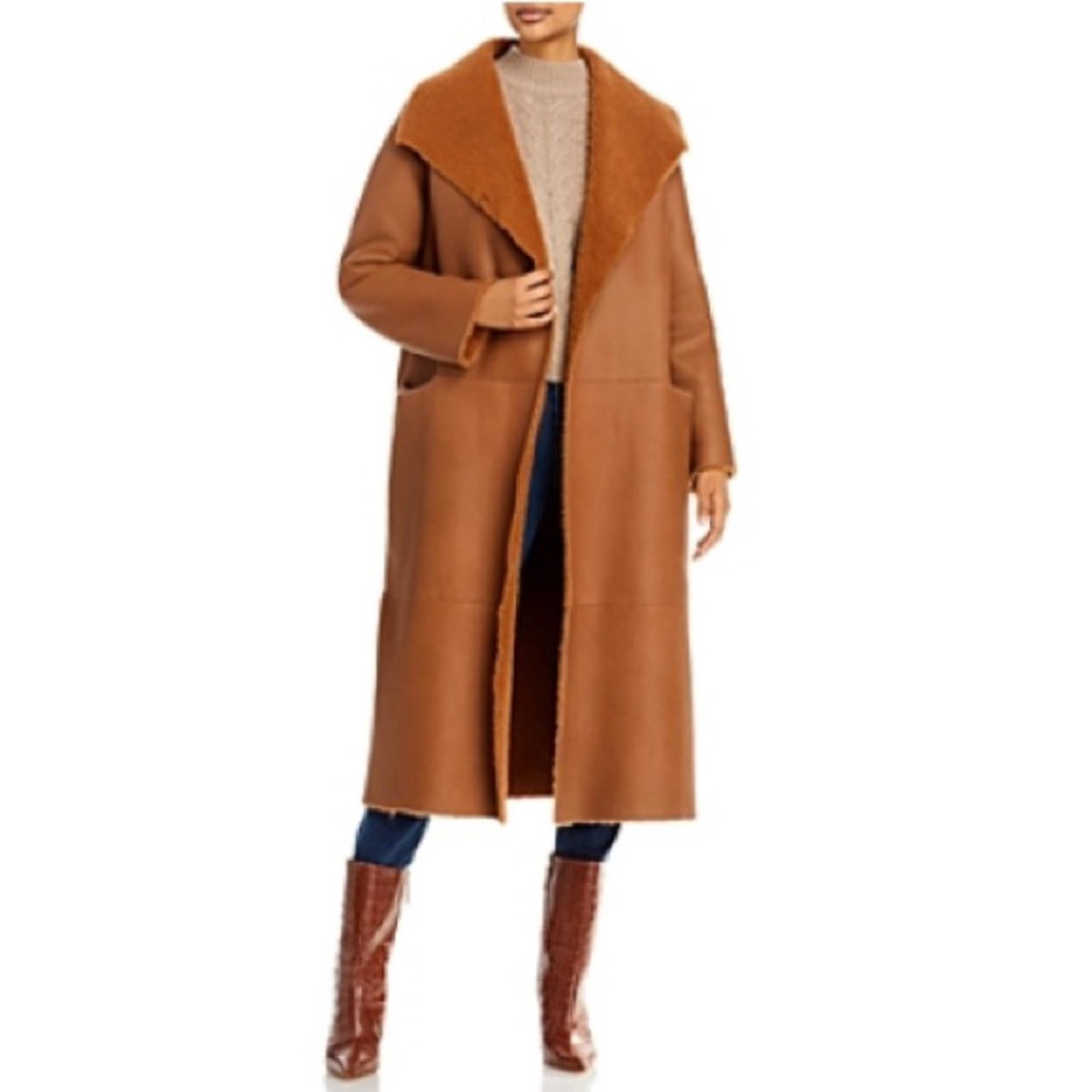 Nour Hammour Reversible Shearling Coat, FR 36 US 2-4 New