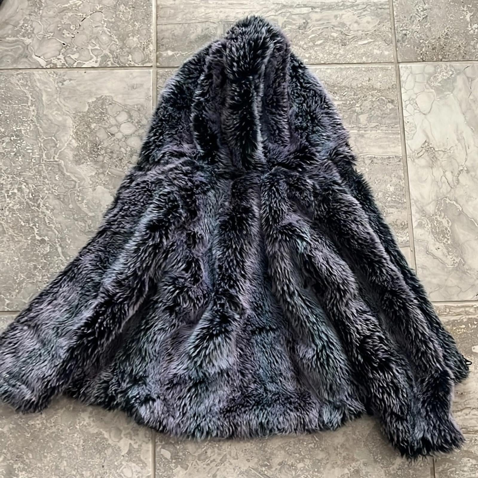 American Widgeon Purple Sherpa Hooded Jacket Size 6X EXCELLENT!