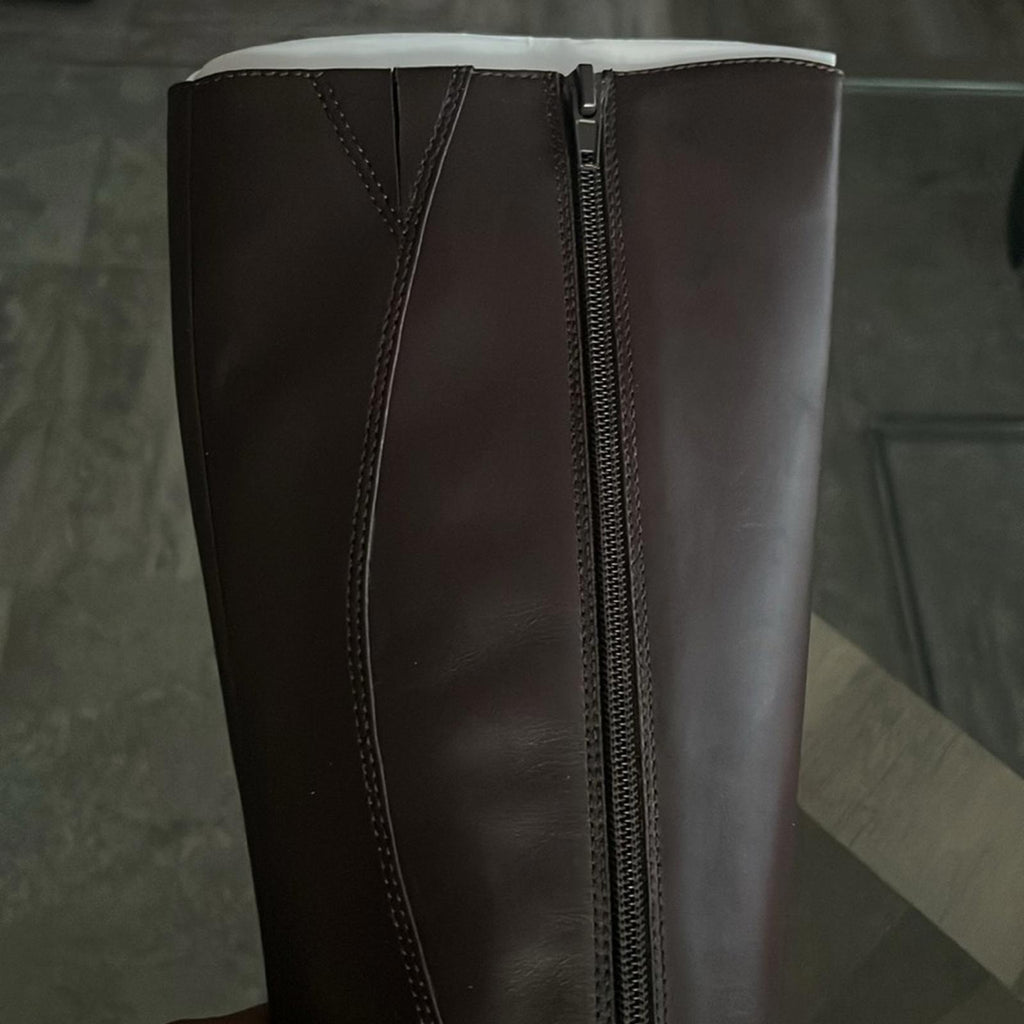 Giani Bernini Odettee Memory Foam Block Heel Knee High Riding Boots, Size 5 NEW